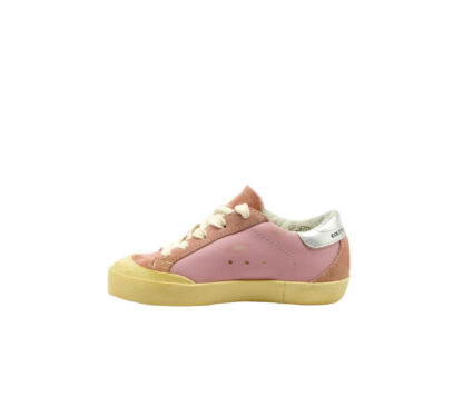 GOLDEN GOOSE UNISEX Bambino SNEAKERS PENSTAR SUPERSTAR PELLE ROSA 24, 25, 26, 27 immagine n. 3/4