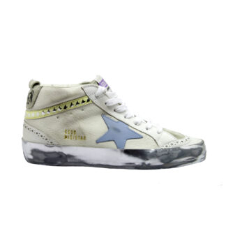 GOLDEN GOOSE DONNA Donna SNEAKERS MID STAR BIANCO STELLINE 36, 37-2, 38-2, 39-2, 40 immagine n. 1/4