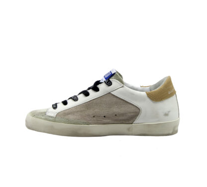 GOLDEN GOOSE DONNA Donna SNEAKERS SUPERSTAR BIANCO VELLUTO BEIGE 37-2, 38-2, 39-2 immagine n. 3/4