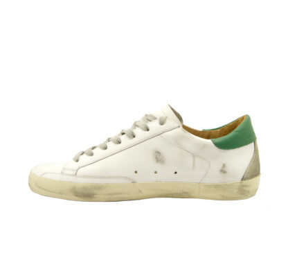 GOLDEN GOOSE DONNA Donna SNEAKERS SUPERSTAR WHITE GREEN 40, 41-2, 42, 43-2, 44-2, 45-2, 46-2 immagine n. 2/3