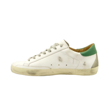 GOLDEN GOOSE DONNA Donna SNEAKERS SUPERSTAR BIANCO VERDE 40, 41-2, 42, 43-2, 44-2, 45-2, 46-2 immagine n. 2/3