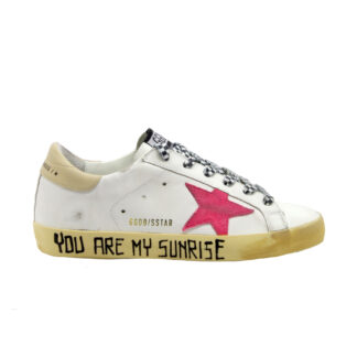 GOLDEN GOOSE DONNA Donna SNEAKERS SUPERSTAR BIANCO FUXIA 35, 36, 37-2, 38-2, 39-2, 40, 41-2 immagine n. 1/4