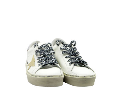 GOLDEN GOOSE DONNA Donna SNEAKERS HI STAR BIANCO ORO ARGENTO 36, 38-2, 39-2, 40 immagine n. 2/4