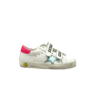 GOLDEN GOOSE UNISEX Bambino SNEAKERS OLD SCHOOL BIANCO FUXIA 29, 30, 31, 32, 34-2, 35, 28, 33 immagine n. 1/4