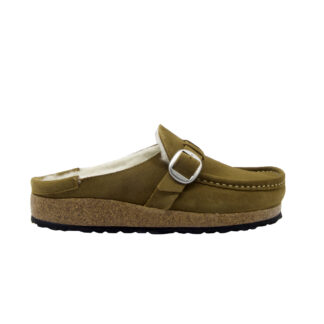 BIRKENSTOCK DONNA CIABATTA ANATOMICA SABOT MONTONE FIBBIA COGNAC 37-2, 38-2, 39-2, 40, 41-2 immagine n. 1/3