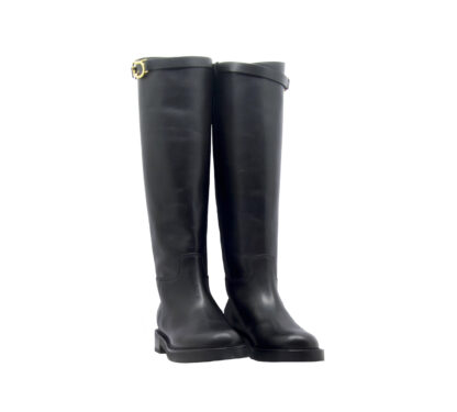 NINALILOU DONNA Donna CAVALLERIZZO PELLE NERO 36, 37-2, 37, 38-2, 39-2, 40, 41-2 immagine n. 2/4