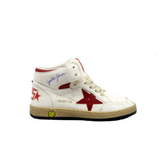 GOLDEN GOOSE UNISEX Bambino SNEAKERS SKY STAR WHITE RED 29, 30, 31, 32, 33, 34-2, 35 immagine n. 1/4