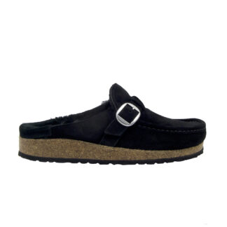 BIRKENSTOCK DONNA Donna SABOT MONTONE FIBBIA NERO 37-2, 38-2, 39-2, 41-2, 42 immagine n. 1/4