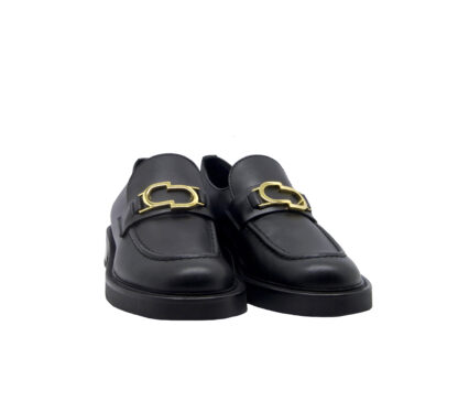 NINALILOU DONNA Donna MOCASSINO PELLE NERO 36, 37-2, 37, 38-2, 39-2, 40, 41-2, 39 immagine n. 2/4