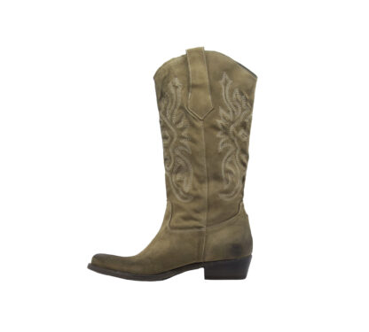 KEEP DONNA Donna STIVALE TEXANO CAMOSCIO CUOIO 37-2, 38-2, 39-2, 40, 41-2 immagine n. 3/3