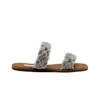 steve madden DONNA Donna CIABATTA TRECCIA ARGENTO 36, 37-2, 37, 38-2, 38, 39-2, 40, 41-2 immagine n. 1/4