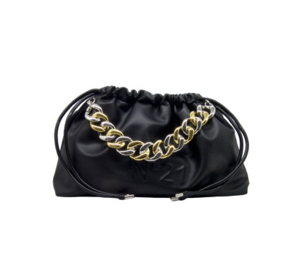 N° 21 DONNA Borsa EVA BIG ECO NAPPA CATENA NERO un immagine n. 1/2