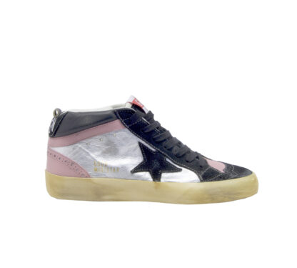 GOLDEN GOOSE DONNA Donna SNEAKERS MID STAR ARGENTO ROSA 36, 37-2, 38-2, 39-2, 40 immagine n. 1/4