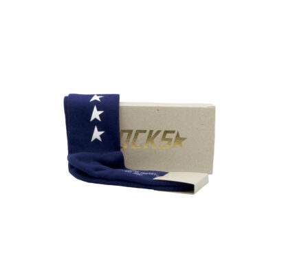 GOLDEN GOOSE UNISEX ACCESSORI SOCKS LOW RIB SIDE STAR NIGHT BLUE m, l immagine n. 2/2