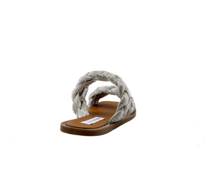 steve madden DONNA Donna CIABATTA TRECCIA ARGENTO 36, 37-2, 37, 38-2, 38, 39-2, 40, 41-2 immagine n. 4/4