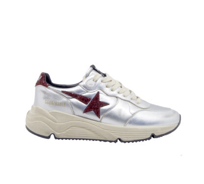 GOLDEN GOOSE DONNA Donna SNEAKERS RUNNING SOLE SILVER 36, 37-2, 38-2, 39-2, 40 immagine n. 1/4