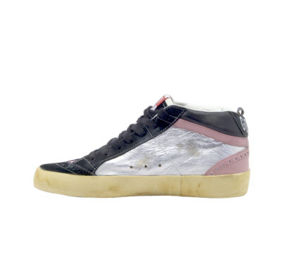 GOLDEN GOOSE DONNA Donna SNEAKERS MID STAR ARGENTO ROSA 36, 37-2, 38-2, 39-2, 40 immagine n. 3/4
