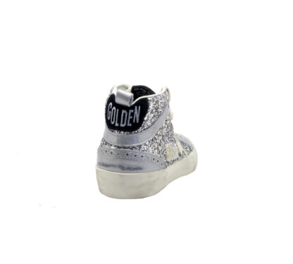 GOLDEN GOOSE DONNA Donna SNEAKERS MID STAR GLITTER ARGENTO 36, 37-2, 38-2, 39-2, 40, 41-2 immagine n. 4/4