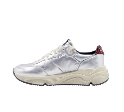 GOLDEN GOOSE DONNA Donna SNEAKERS RUNNING SOLE SILVER 36, 37-2, 38-2, 39-2, 40 immagine n. 3/4