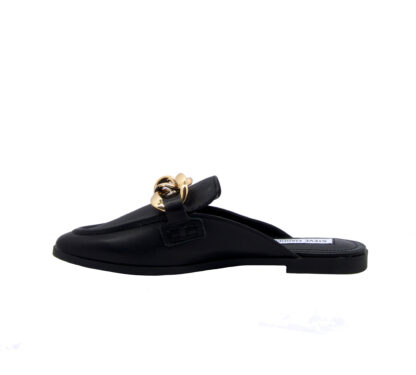 steve madden DONNA Donna MULES PELLE NERO CON CATENA 36, 37-2, 37, 38-2, 38, 39-2, 40 immagine n. 3/4