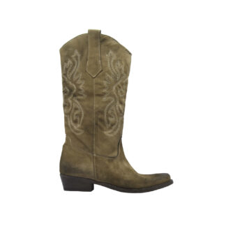KEEP DONNA Donna STIVALE TEXANO CAMOSCIO CUOIO 37-2, 38-2, 39-2, 40, 41-2 immagine n. 1/3