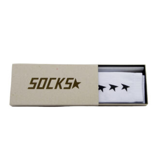 GOLDEN GOOSE UNISEX ACCESSORI SOCKS LOW RIB SIDE STAR WHITE m, l immagine n. 1/2