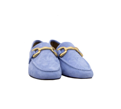 BIBI LOU DONNA Donna MOCASSINO CAMOSCIO CELESTE 36, 37-2, 38-2, 39-2, 40, 41-2 immagine n. 2/4