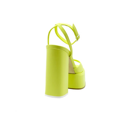 3 JUIN DONNA Donna SANDALO PLATO' PELLE GIALLO 36, 37-2, 38-2, 39-2, 40 immagine n. 4/4