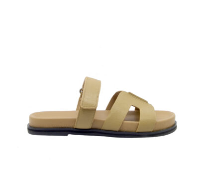 BIBI LOU DONNA CIABATTA ANATOMICA CIABATTA STRAPPO PELLE CAMEL 36, 37-2, 38-2, 39-2, 40, 41-2 immagine n. 1/4