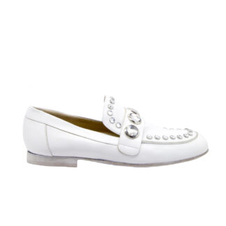 STRATEGIA DONNA Donna MOCASSINO PELLE BIANCO PIETRE 36, 37-2, 38-2, 38, 39-2, 40, 41-2 immagine n. 1/4