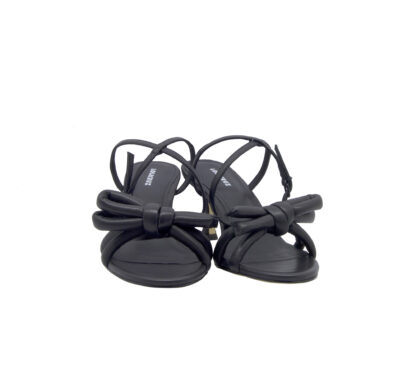  DONNA Donna SANDALO NERO FIOCCO 36, 37-2, 38-2, 39-2, 40, 41-2 immagine n. 2/4