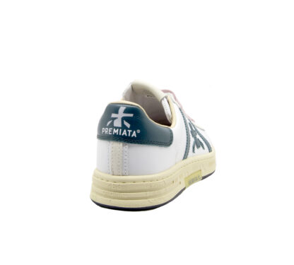 premiata UOMO CALZATURE SNEAKERS RUSSELL BIANCO VERDE SCURO 40, 41-2, 42, 43-2, 44-2, 45-2 immagine n. 4/4