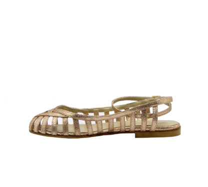 ANNIEL DONNA Donna SANDALO A GABBIETTA PELLE ORO 36, 37-2, 38-2, 39-2, 40, 41-2 immagine n. 3/4