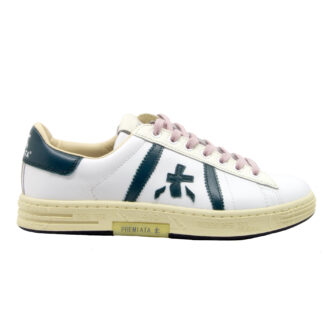 premiata UOMO CALZATURE SNEAKERS RUSSELL BIANCO VERDE SCURO 40, 41-2, 42, 43-2, 44-2, 45-2 immagine n. 1/4