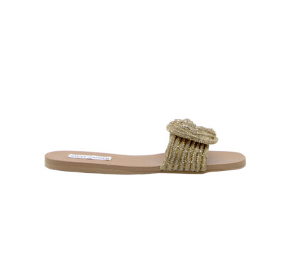 steve madden DONNA Donna CIABATTA TRECCIA SWAROVSKY BRONZO 36, 37-2, 37, 38-2, 38, 39-2, 40, 41-2 immagine n. 1/4