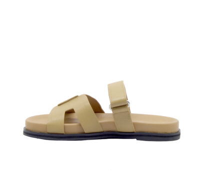 BIBI LOU DONNA CIABATTA ANATOMICA CIABATTA STRAPPO PELLE CAMEL 36, 37-2, 38-2, 39-2, 40, 41-2 immagine n. 3/4