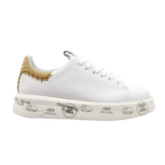 premiata DONNA Donna SNEAKERS BELLE IN PELLE BIANCO 36, 37-2, 38-2, 39-2, 40, 41-2 immagine n. 1/4