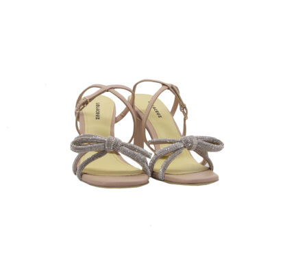 LOLA CRUZ DONNA Donna SANDALO NUDE FIOCCO SWAROVSKY 36, 37-2, 38-2, 39-2, 40 immagine n. 2/4