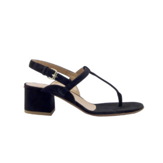 A.BOCCA DONNA SANDALO TACCO ALTO SANDALO INFRADITO CAMOSCIO NERO 36, 37-2, 37, 38-2, 38, 39-2, 40, 41-2 immagine n. 1/4