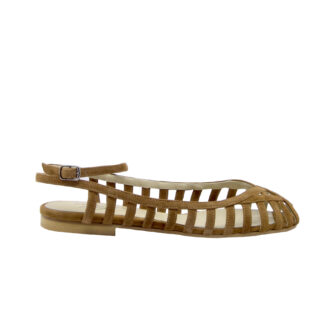 ANNIEL DONNA Donna SANDALO A GABBIETTA CAMOSCIO CUOIO 36, 37-2, 38-2, 39-2, 40, 41-2 immagine n. 1/4