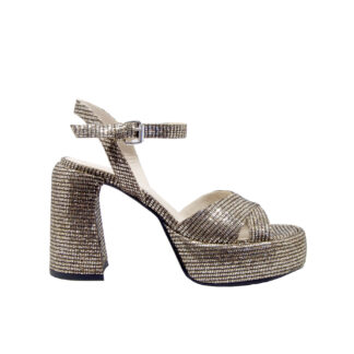 ELENA iachi DONNA Donna SANDALO PLATO' ORO NERO 36, 37-2, 38-2, 39-2, 40 immagine n. 1/4