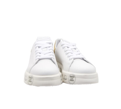 premiata DONNA Donna SNEAKERS BELLE IN PELLE BIANCO 36, 37-2, 38-2, 39-2, 40, 41-2 immagine n. 2/4
