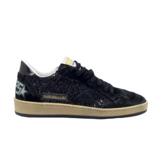 GOLDEN GOOSE DONNA Donna SNEAKERS BALLSTAR GLITTER NERO 36, 37-2, 38-2, 39-2, 40 immagine n. 1/4