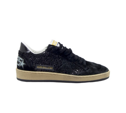 GOLDEN GOOSE DONNA Donna SNEAKERS BALLSTAR GLITTER NERO 36, 37-2, 38-2, 39-2, 40 immagine n. 1/4