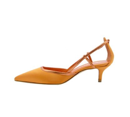 LELLA BALDI DONNA Decolte DECOLTE' SPEZZATA RASO ARANCIO 36, 37-2, 38, 40, 37, 39-2 immagine n. 3/4