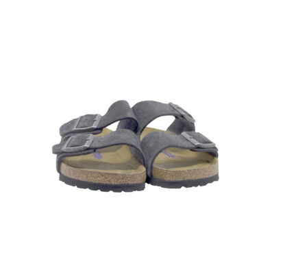 BIRKENSTOCK UNISEX CALZATURE CIABATTA ARIZONA CAMOSCIO GRIGIO SCURO 36, 37-2, 38-2, 39-2, 40, 41-2, 42, 43-2, 44-2, 45-2 immagine n. 2/4