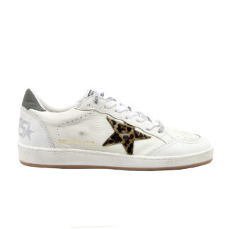 GOLDEN GOOSE UOMO CALZATURE SNEAKERS BALLSTAR BIANCO MACULATO 39-2, 40, 41-2, 42, 43-2, 44-2, 45-2 immagine n. 1/4