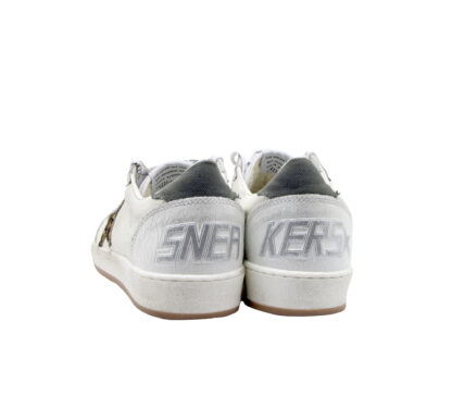 GOLDEN GOOSE UOMO CALZATURE SNEAKERS BALLSTAR BIANCO MACULATO 39-2, 40, 41-2, 42, 43-2, 44-2, 45-2 immagine n. 4/4