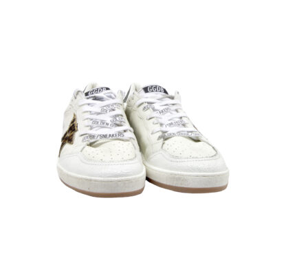 GOLDEN GOOSE UOMO CALZATURE SNEAKERS BALLSTAR BIANCO MACULATO 39-2, 40, 41-2, 42, 43-2, 44-2, 45-2 immagine n. 2/4
