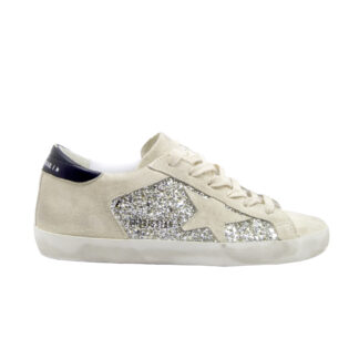 GOLDEN GOOSE DONNA Donna SNEAKERS SUPERSTAR SABBIA PLATINO 35, 36, 37-2, 38-2, 39-2, 40, 41-2 immagine n. 1/4